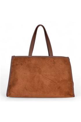 Borsa in camoscio colore mattone. MY BEST BAG | 1027-BRUCIATO
